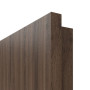 Detailansicht der eckigen Kante von HÖRMANN Innentür Pure 2 Alpineiche Duradecor DesignLine mit Lichtausschnitt quer mit bündiger Lisene Plain 80-7