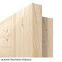 Detailansicht der Oberfläche von Loft Z Fichte Massivholz Innentür - Radex