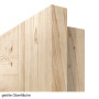 Detailansicht der Oberfläche von Typ 6002-04-SF9 Fichte Massivholz Innentür - Radex