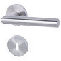 Detailansicht des Drückers von Innentür-Set Dynamic 1.1 Lackweiß RAL 9003 mit Zarge und Drücker - Classen