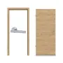 Komplettset-Ansicht von HÖRMANN Innentür-Set Aktion Wildeiche quer Duradecor mit Zarge und Drücker