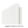 Rundkante von Innentür-Set Weißlack RAL 9016 Premium mit Zarge und Drücker 