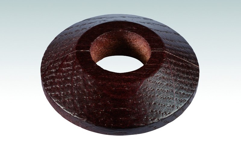 Rozeta grzejnikowa z ciemnego drewna