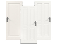 Nowoczesne białe drzwi do mieszkania