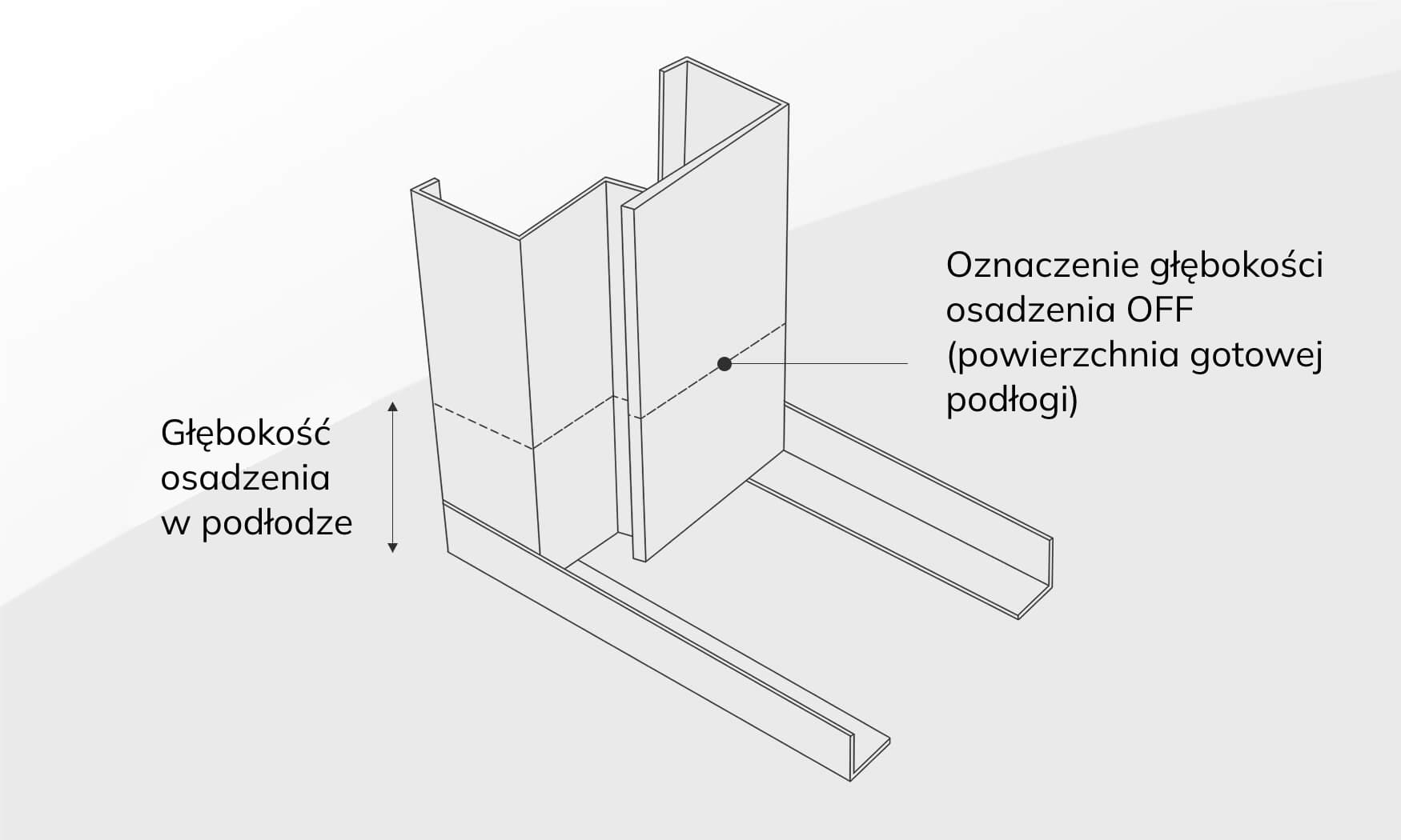 Techniczny rysunek wpustu podłogowego