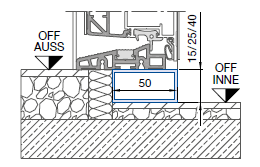 Połączenie podłogi z przesunięciem AP-V