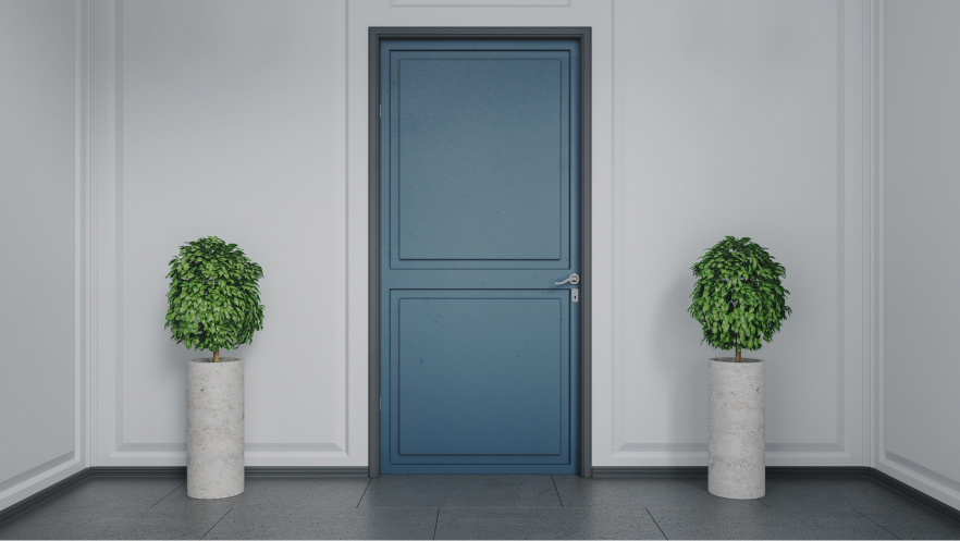 bild blaue tueren