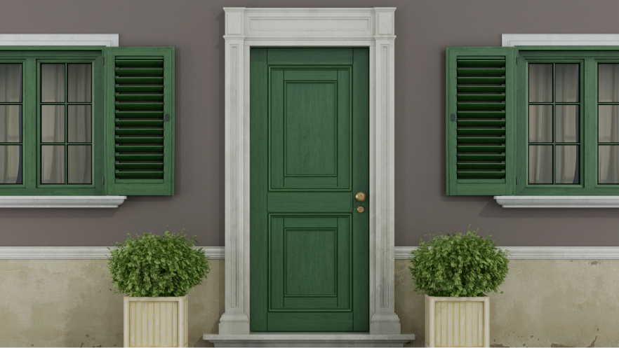 bild gruene tueren