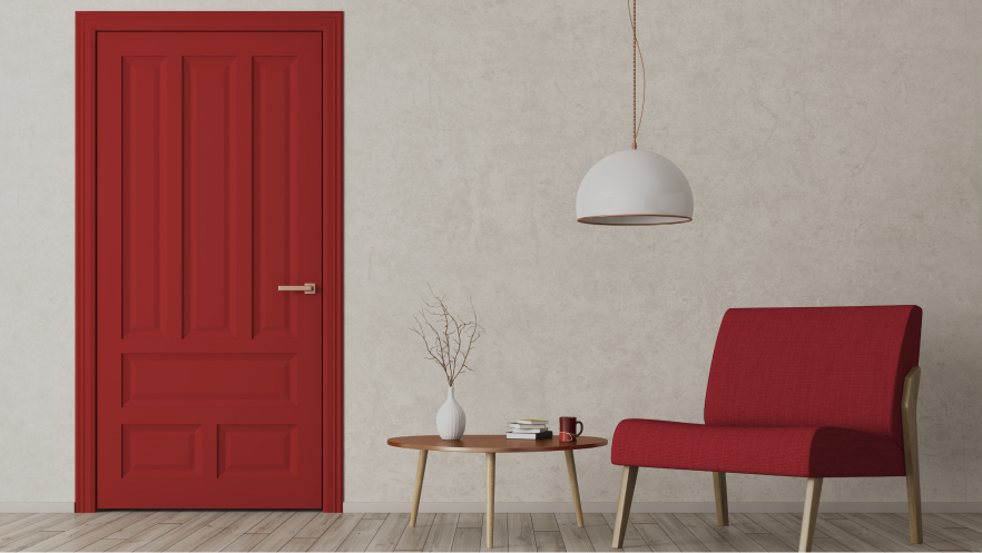 bild rote tueren