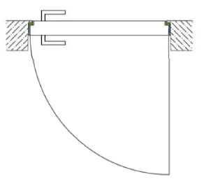 DIN-lewo reverse drzwi wewnętrznych