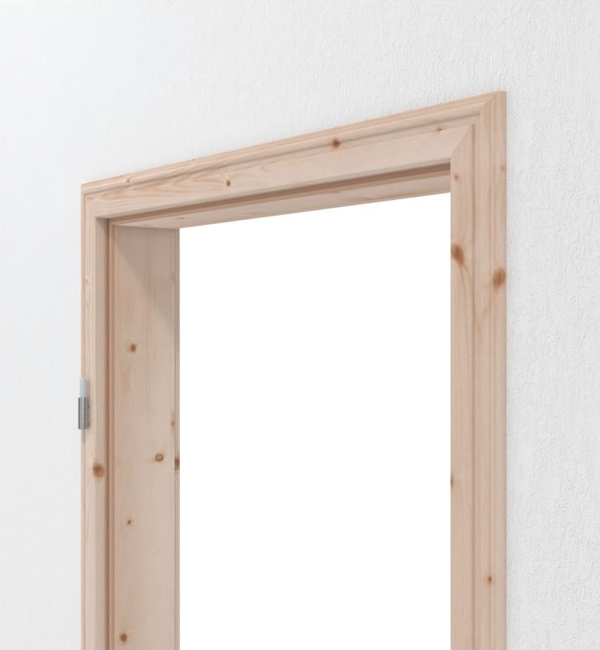 Elegancka ościeżnica z litego drewna Ościeżnica z litego drewna, klasyczna, wiejska, profilowana