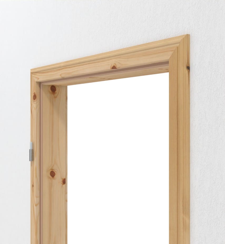 Elegancka ościeżnica z litego drewna Ościeżnica z litego drewna, klasyczna, wiejska, profilowana