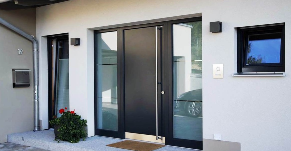 Nowoczesne aluminiowe drzwi wejściowe
