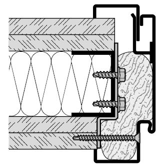 Mocowanie adaptera do konstrukcji szkieletowych