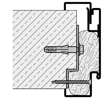 Mocowanie adaptera do murów