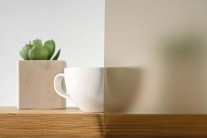 szkło brązowe satynowe