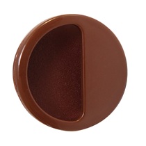 ciemnobrązowa muszla uchwytu