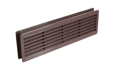 ciemnobrązowa krata wentylacyjna