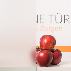 Rodzaj szkła przezroczyste z matową folią