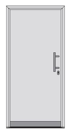 Rysunek płytki cokołowej ze stali nierdzewnej