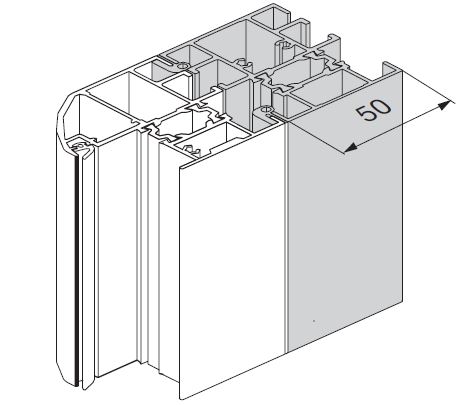 Profil poszerzający 50 mm