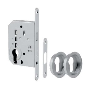 zamek do drzwi przesuwnych z cylindrem profilowym