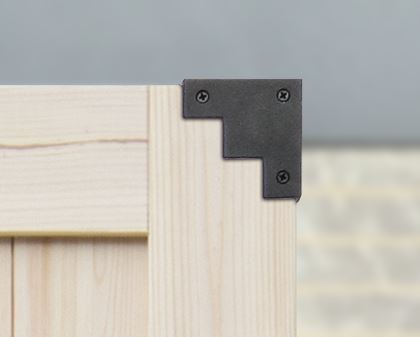 czarny narożnik ozdobny