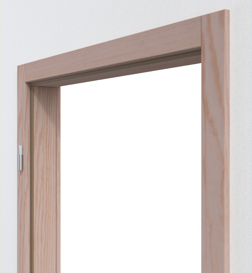 Ościeżnica z kątową krawędzią ze świerku