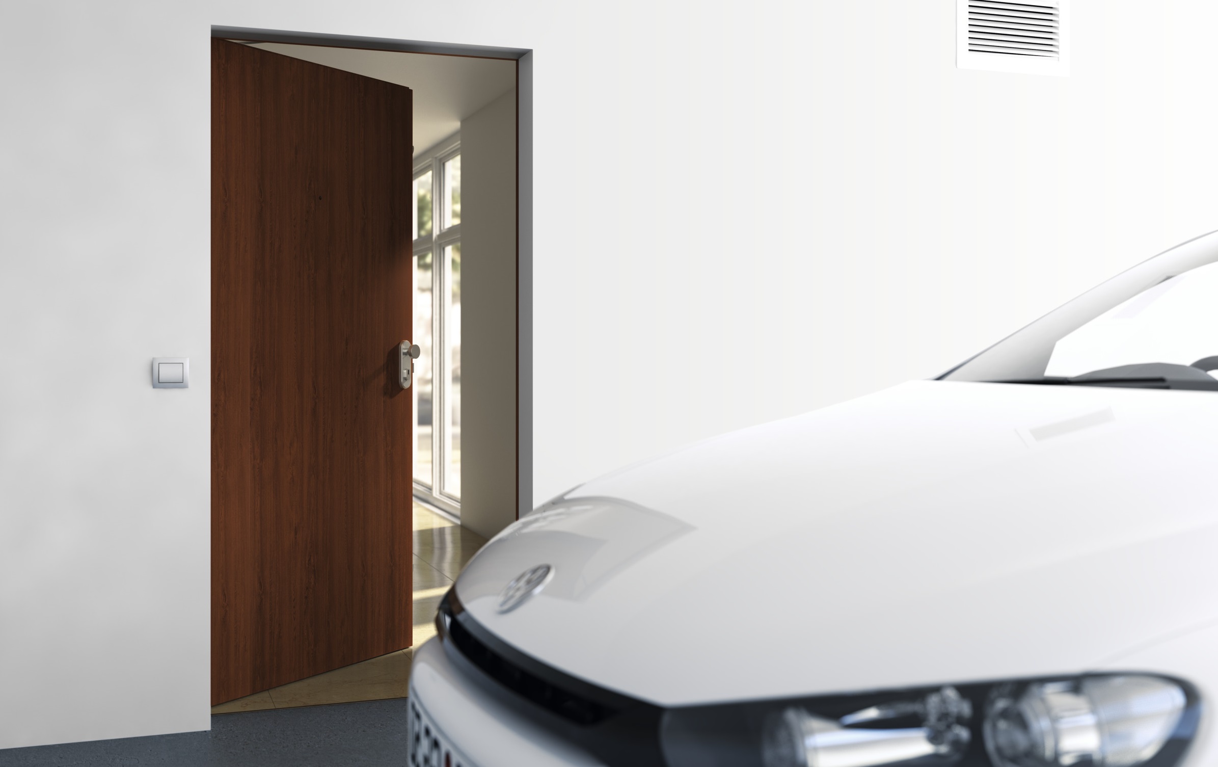 Zdjęcie drzwi bezpieczeństwa Hörmann do garażu