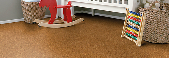 Milieu von Korkböden im Kinderzimmer