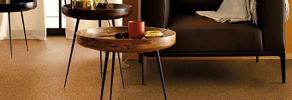 Milieu von Korkböden im Wohnzimmer