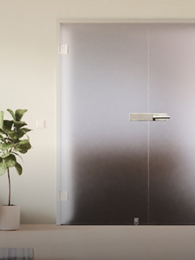 Drzwi dwuskrzydłowe Szkło