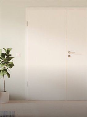 Drzwi dwuskrzydłowe białe