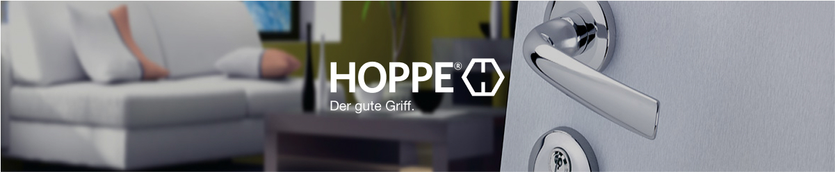 Klamki do drzwi marki Hoppe, zestaw klamek, stal nierdzewna, jakość w przystępnych cenach, okucia drzwiowe