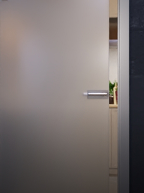 Drzwi szklane matowe satynowane