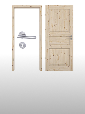 Kompletny zestaw innentueren Drewno lite