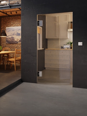 Drzwi wahadłowe szklane