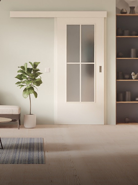 Drzwi przesuwne lakierowane
