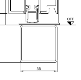 listwa dzieląca podłogę