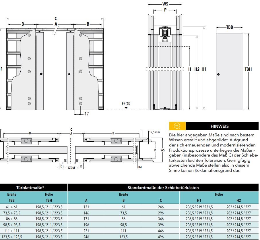 Wybór szerokości Unico Luce DF drewno sucha zabudowa