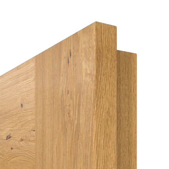 Szczegóły powierzchni dąb sękaty lakierowany