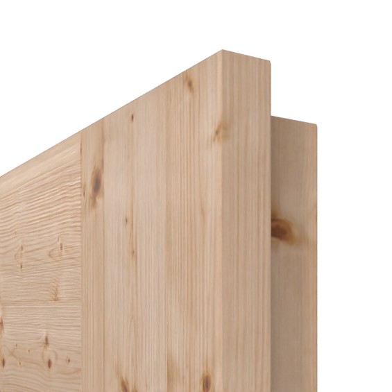 Szczegóły powierzchni Świerk sękaty szczotkowany lakierowany