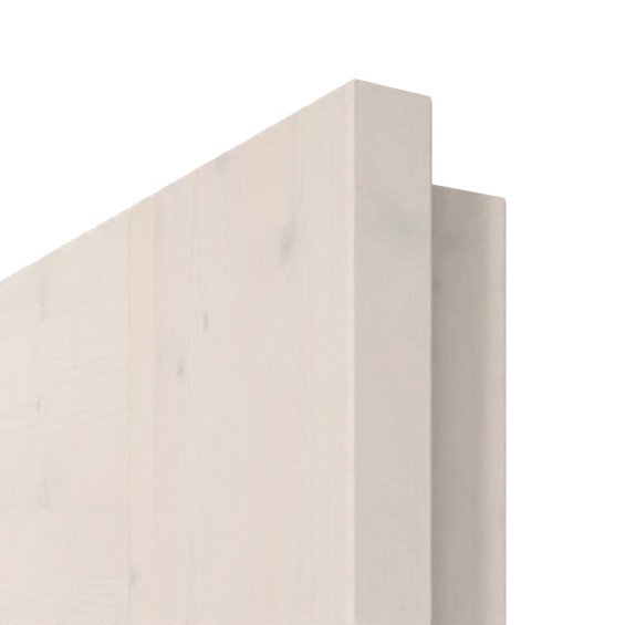 Oberflächendetail Fichte astig weiß pigmentiert