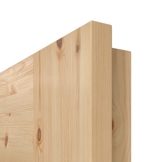 Szczegóły powierzchni sosna sękata szczotkowana lakierowana