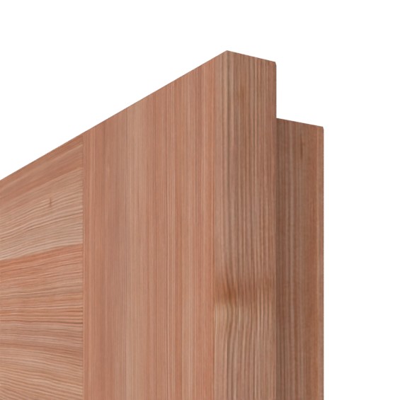 Oberflächendetail Lärche gebürstet gewachst