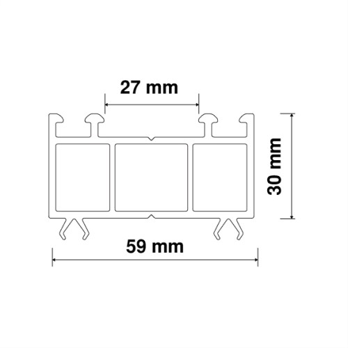 Wymiary profilu poszerzającego z tworzywa sztucznego