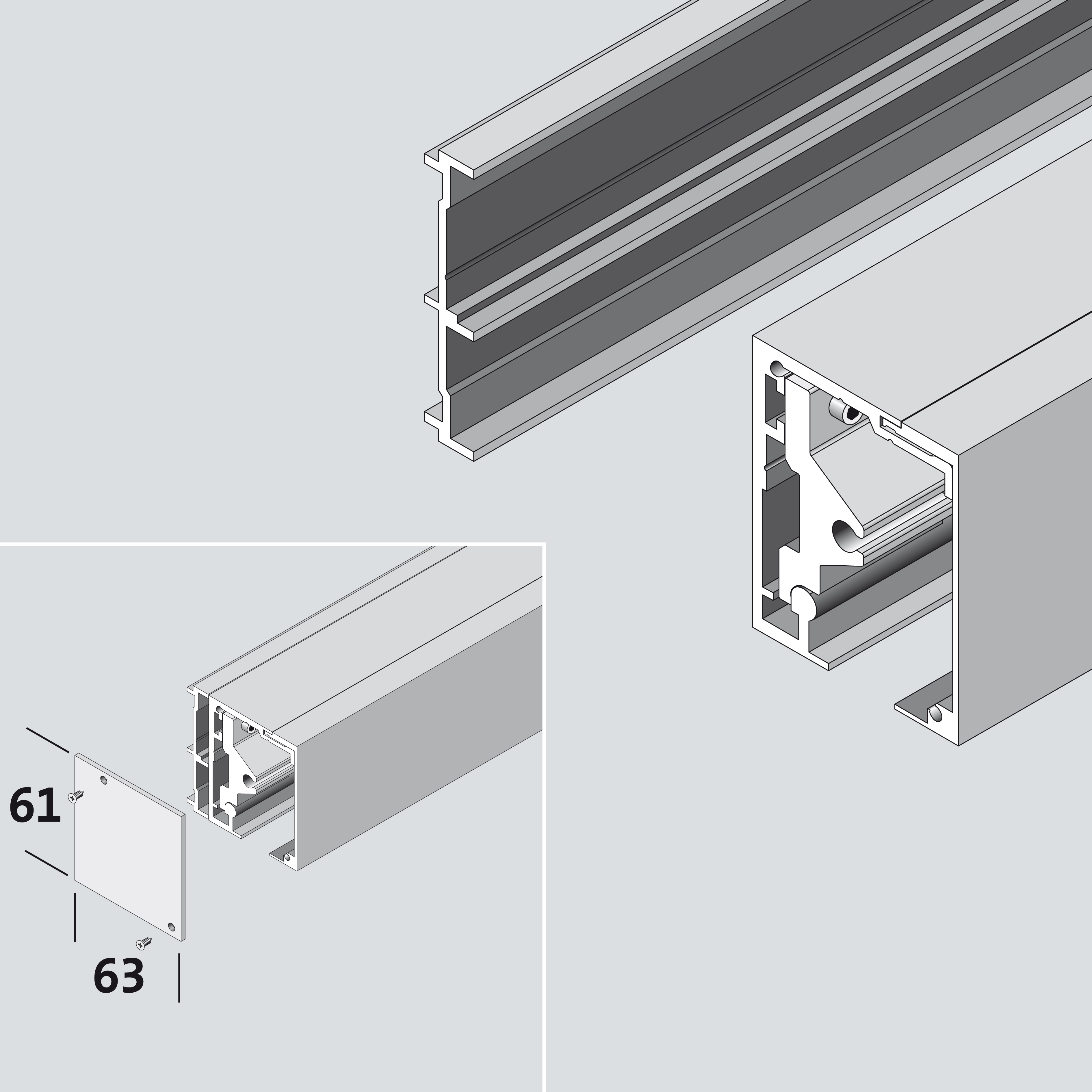 Ilustracja zaślepek pojedynczych