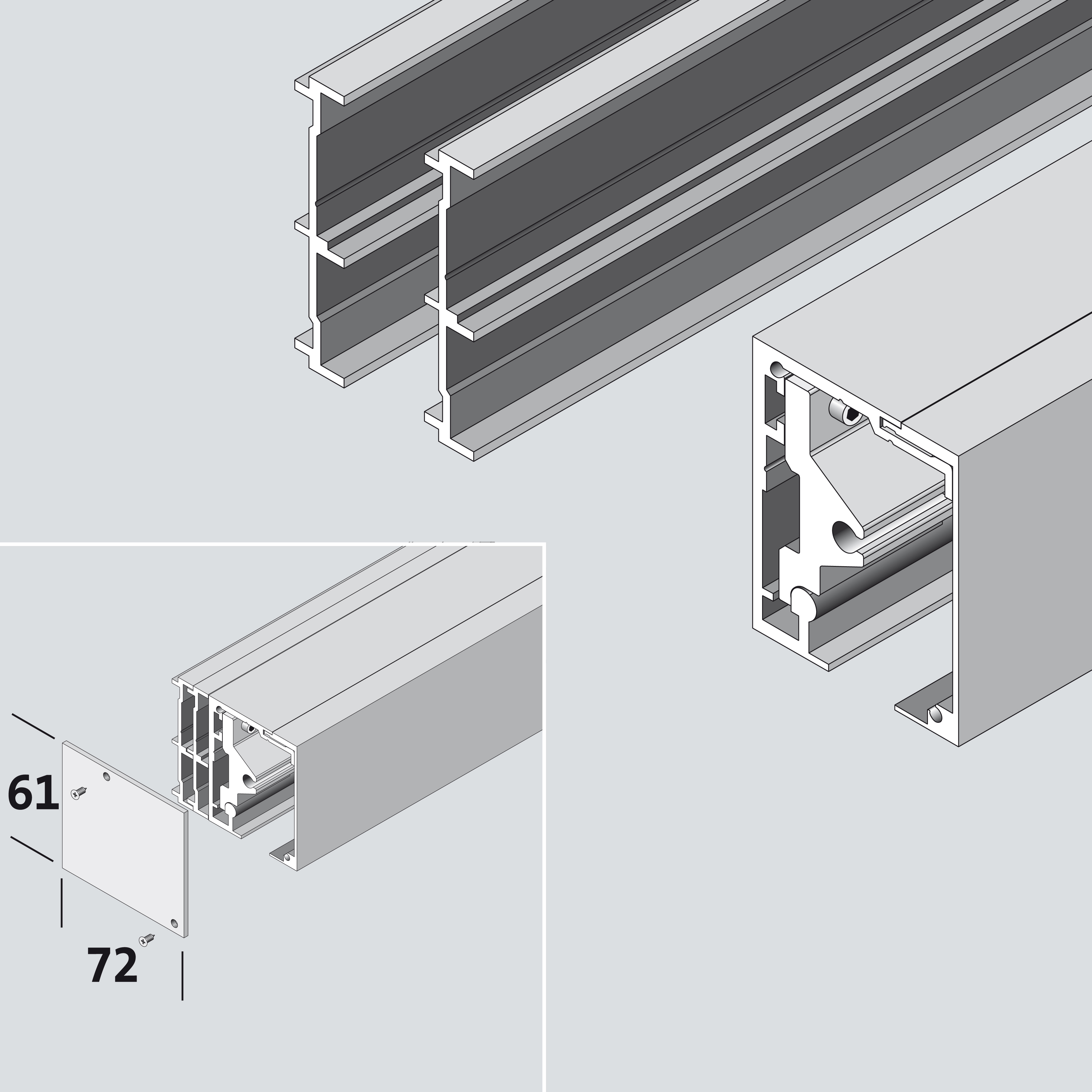 Ilustracja zaślepek podwójnych