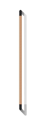 uchwyt drążkowy 8155.73A drewno dębowe stal szlachetna powlekany RAL 9005 1600 mm