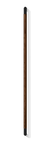 uchwyt drążkowy 8155.73A drewno orzechowe stal szlachetna powlekany RAL 9005 1600 mm